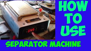 How to use separator machine [upl. by Suivatra]