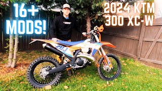 24 KTM 300 XCW  Hare Scramble  Enduro Mods [upl. by Dewey922]