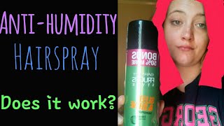 Reviewtesting Garnier fructis antihumidity Hairspray [upl. by Mariam]