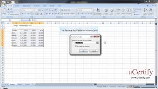 Convert A Range Of Cells Into A Data Table [upl. by Crim]