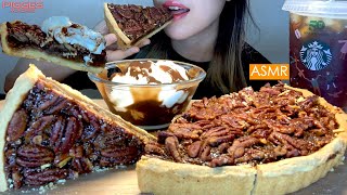 ASMR PECAN PIE w HERSHEY SYRUP amp YOGURT MUKBANG Dessert Eating Sounds 페칸파이 먹방 리얼사운드 [upl. by Enylodnewg850]