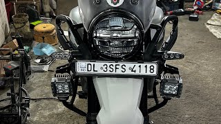 Maddog Delta light Installation on Himalayan 450 da mods [upl. by Bissell800]