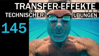 TRANSFEREFFEKTE technischer ÜBUNGEN TÜ  SCHNELLER SCHWIMMEN No 145 [upl. by Nomla]