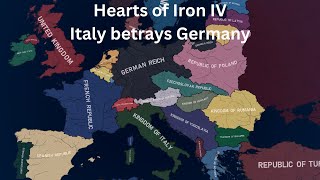 What if Italy betrayed Germany  HOI4 Timelapse [upl. by Acirne]