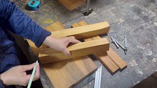 Make a wine tray out of natural wood  Carpenters Smart Woodworking Tips  DIY [upl. by Elbon639]