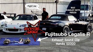 RSG Presents Fujitsubo Legalis R S2000 Exhaust Soundclip HDHQ [upl. by Chang]