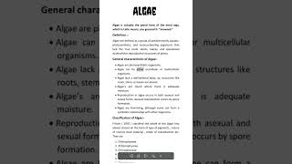 Algae  NCERT [upl. by Eekorehc]